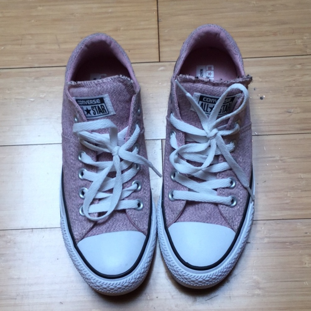 Pink converse shoes